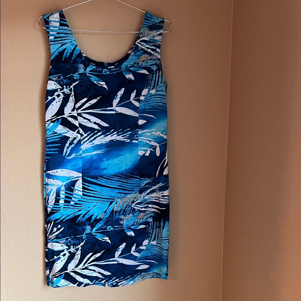 Jams World Dress‎ Tropical Blues M EUC